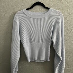 Marshall’s Baby Blue Crew Neck Ribbed Sweater
